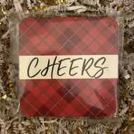 Holiday Cheers Coasters - Set of 4