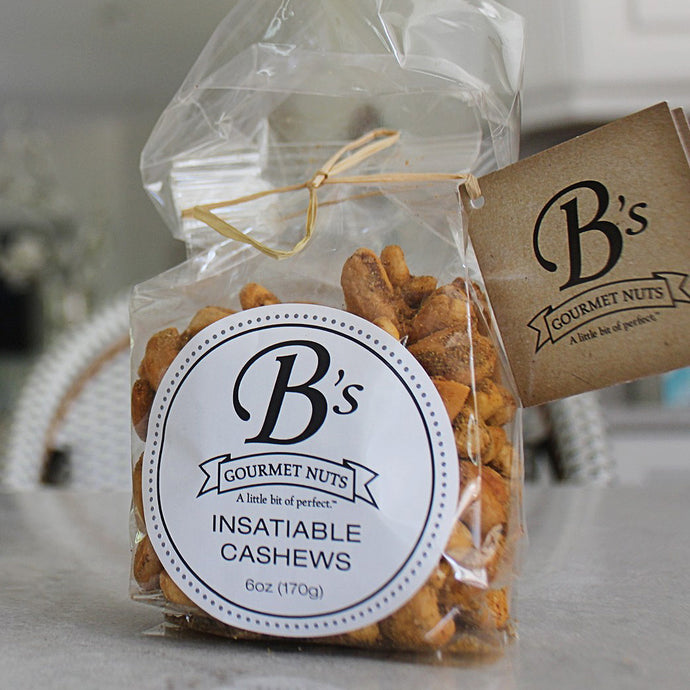 Single Bag - Insatiable Cashews (Rosemary with a hint of heat)